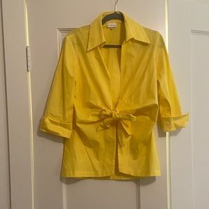 Staples Yellow Wrap Top